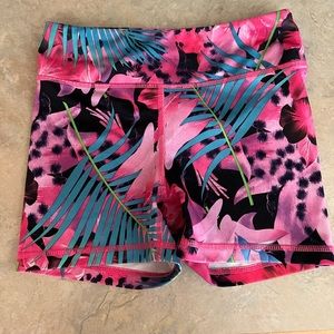 Girls size 10 spandex shorts gymnastics attire